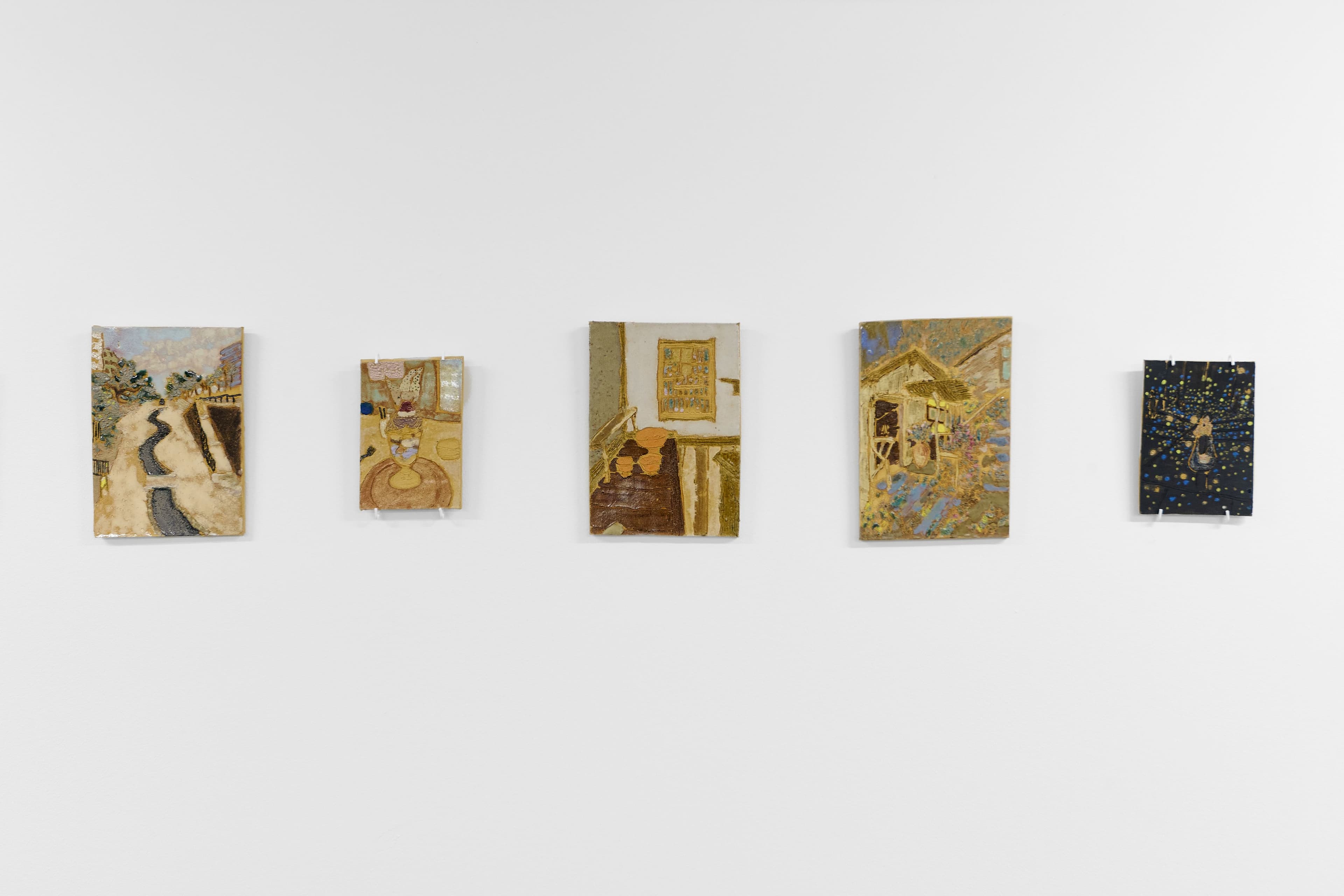 Installation image depicting works by Raina Lee