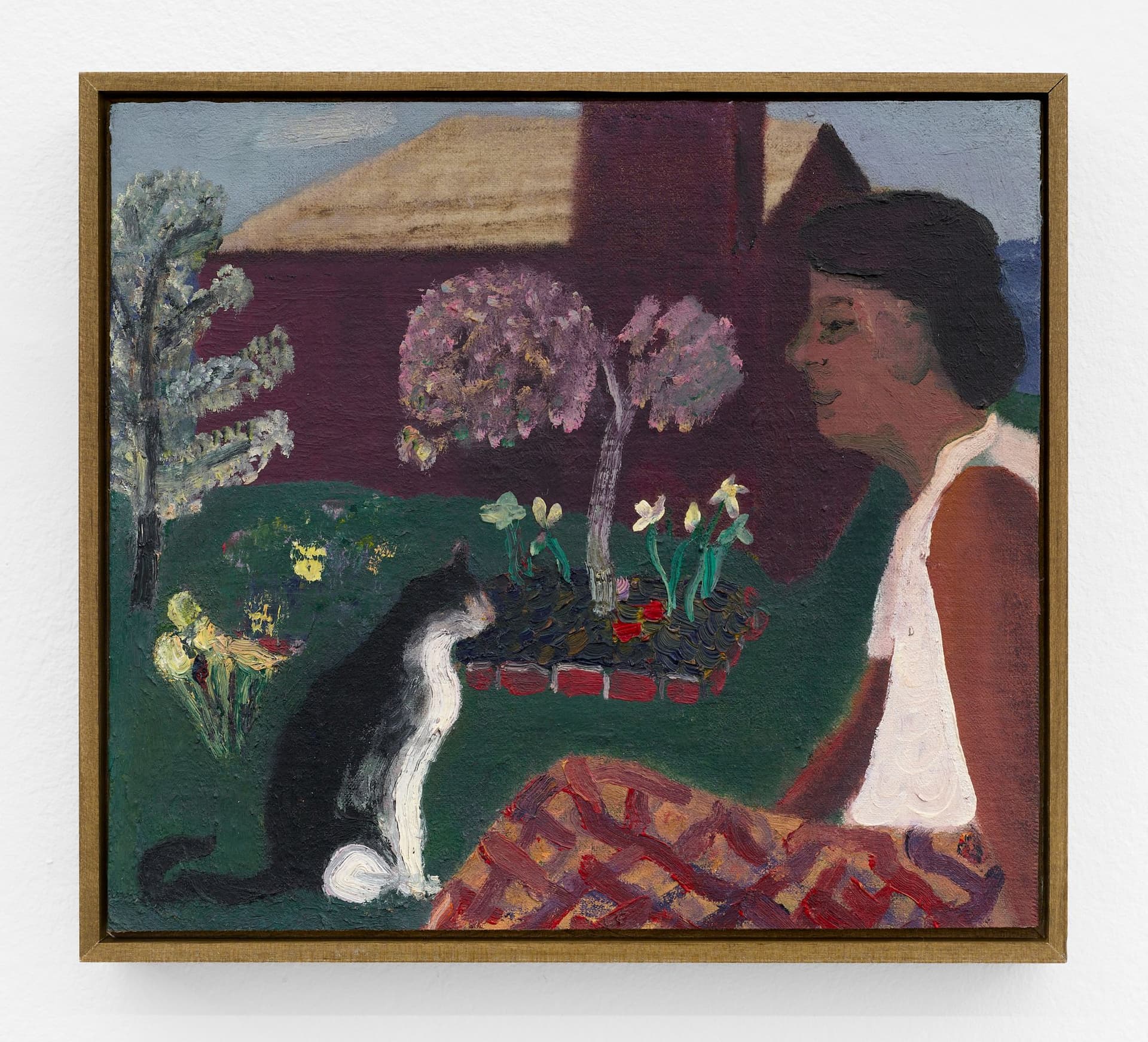 Woman and Cat