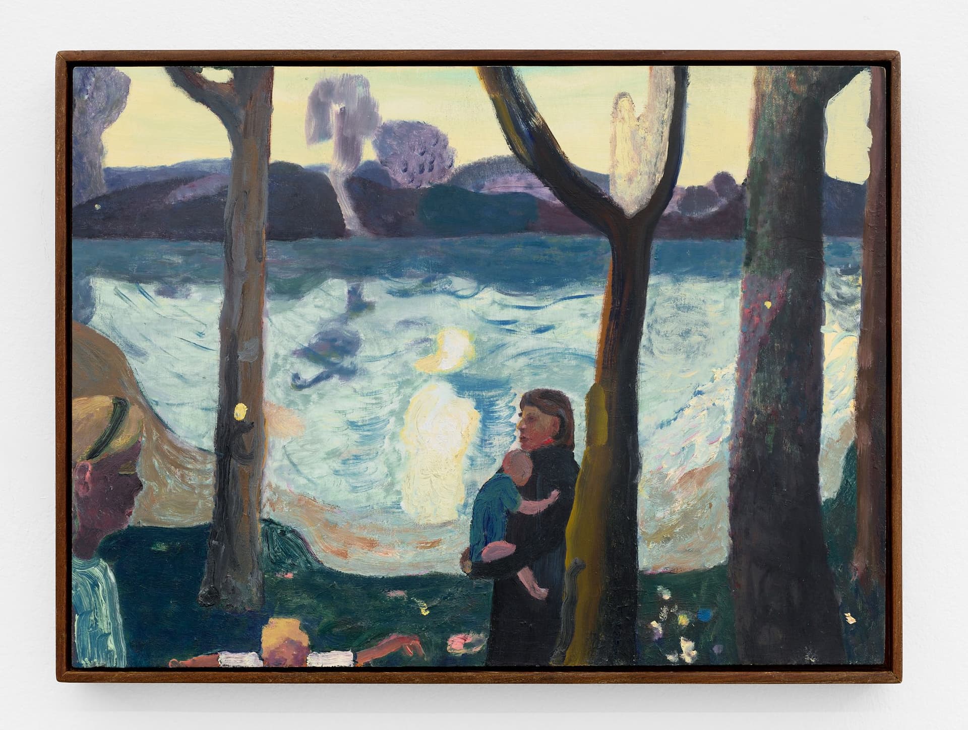 Lake at Sunset with Lightning Bugs